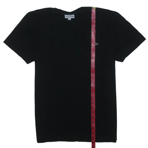 Lacoste Men's Black Regular Fit Cotton Crew Neck Short Sleeve T-Shirt L