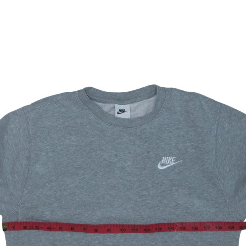 Nike Men's Grey XS Crew Neck Pullover Fleece Sweatshirt