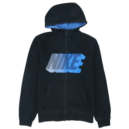 Nike Men's Black Full Zip Hoodie M Sports Fleece Lined