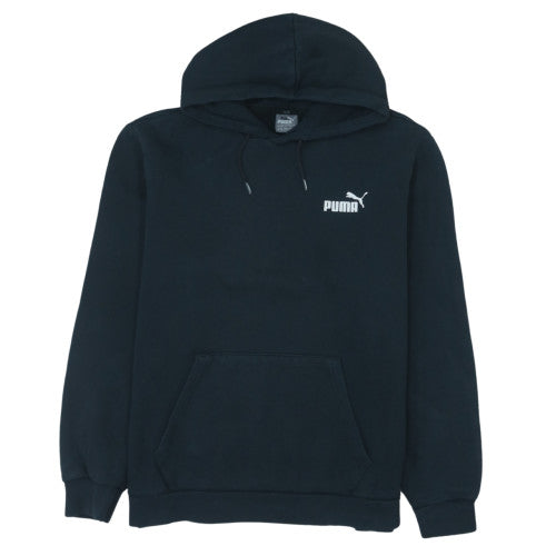 Puma Men's Black XL Pullover Hoodie Fleece Logo Sweatshirt