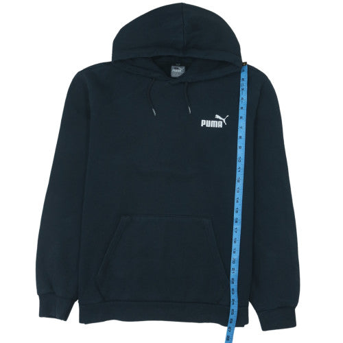 Puma Men's Black XL Pullover Hoodie Fleece Logo Sweatshirt