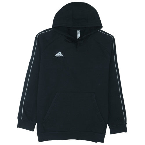 Adidas Men's Black XL Pullover Hoodie with Logo and Pocket