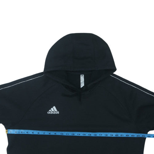 Adidas Men's Black XL Pullover Hoodie with Logo and Pocket