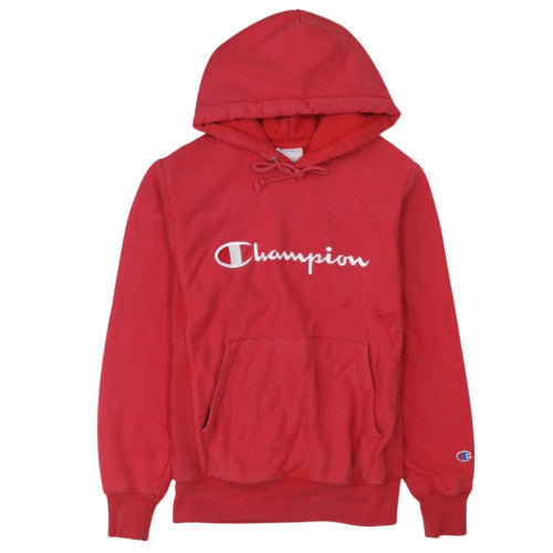 Champion Men's Red Reverse Weave Pullover Hoodie Size S