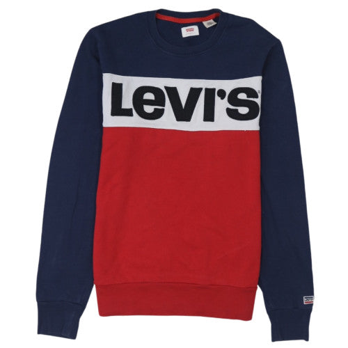 Levi's Men's Multicoloured Crew Neck Pullover Sweatshirt M