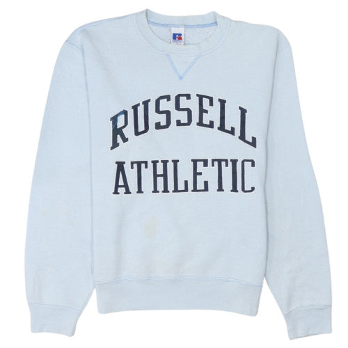 Russell Athletic Mens Blue Small Pullover Crew Sweatshirt