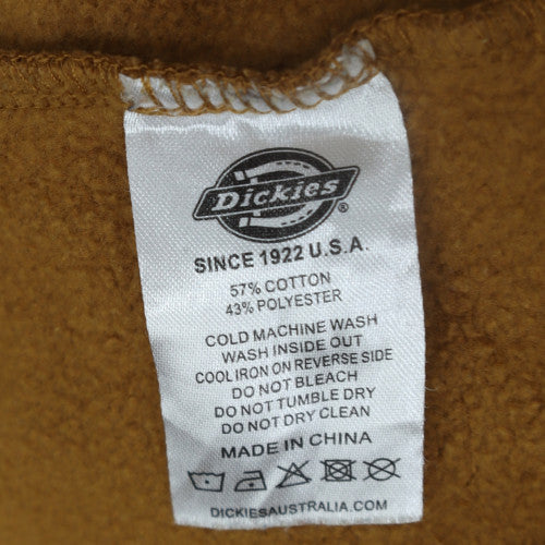 Dickies Men's Brown Pullover Hoodie Medium Fleece Graphic Logo