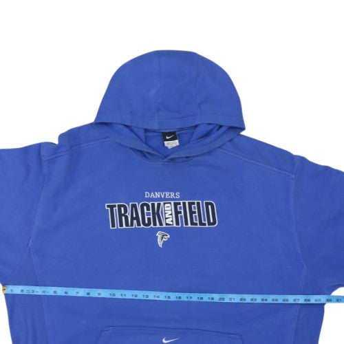 Nike Men's Blue 3XL Pullover Hoodie Track & Field Graphic Fleece