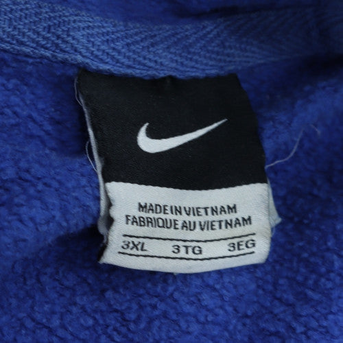 Nike Men's Blue 3XL Pullover Hoodie Track & Field Graphic Fleece