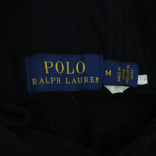 Polo Ralph Lauren Women's Black Pullover Hoodie Medium Cotton Blend