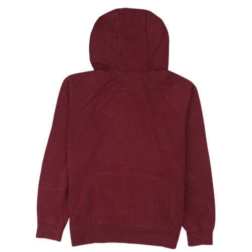Nike Men's Red Pullover Hoodie M Regular Fit Sports Fleece
