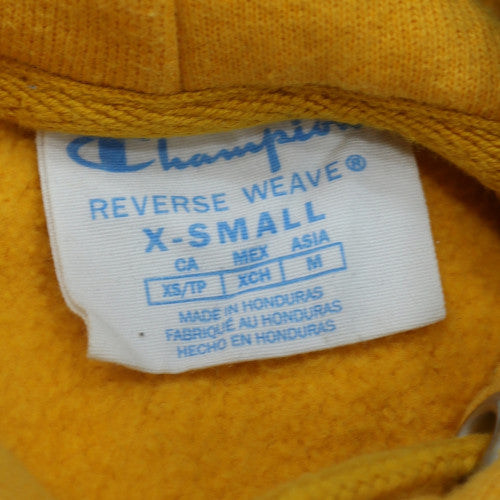 Champion Men's Yellow XS Reverse Weave Pullover Hoodie