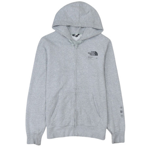The North Face Men's Grey Full Zip Hoodie Size M Outdoor Fleece