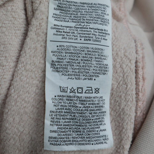 Nike Women Beige Crew Neck Pullover Sweatshirt L
