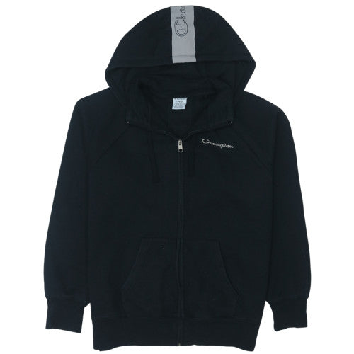 Champion Men's Black Full Zip Hoodie L Regular Fit Sportswear