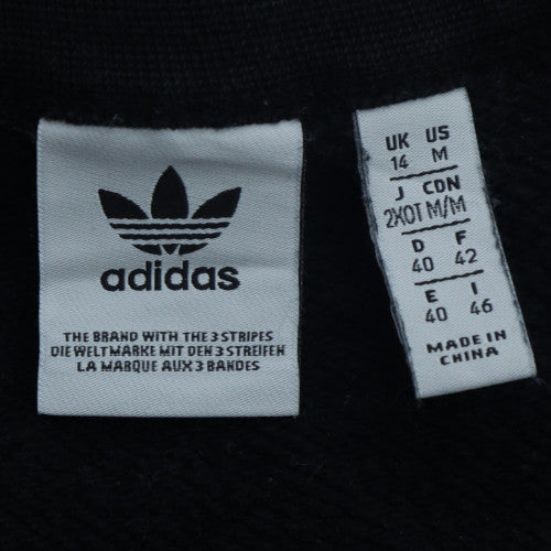 Adidas Women's Black Crew Neck Pullover Sweatshirt Size 14