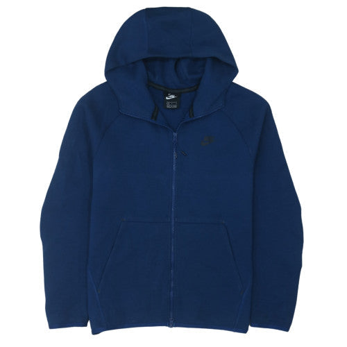 Nike Men's Blue Full Zip Hoodie L Regular Fit Fleece Sweatshirt