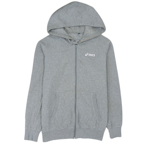 Asics Men's Grey Full Zip Hoodie XL Sports Fleece