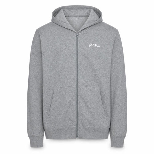 Asics Men's Grey Full Zip Hoodie XL Sports Fleece