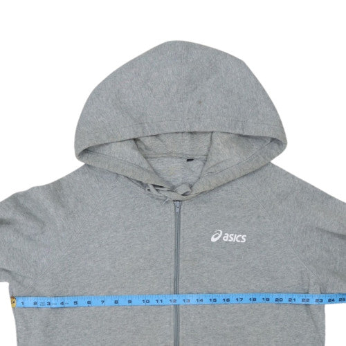 Asics Men's Grey Full Zip Hoodie XL Sports Fleece