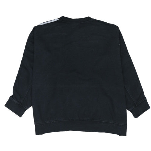 Adidas Womens Black 2XL Pullover Sweatshirt with Stripes