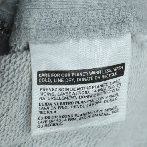 Levi's Women Grey Full Zip Hoodie XS Hooded Graphic Casual
