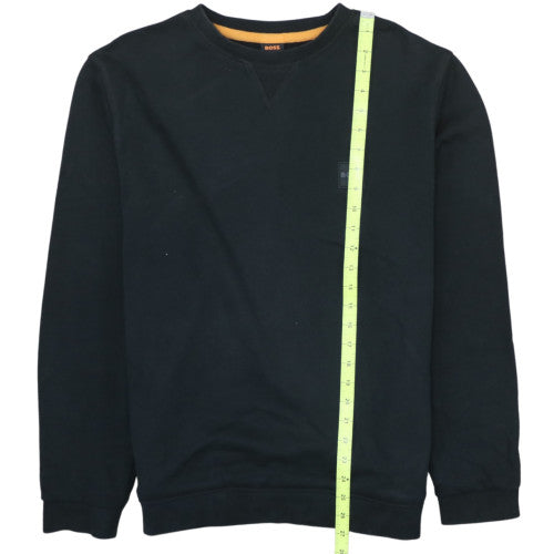 BOSS Men Black M Crew Neck Pullover Sweatshirt with Logo