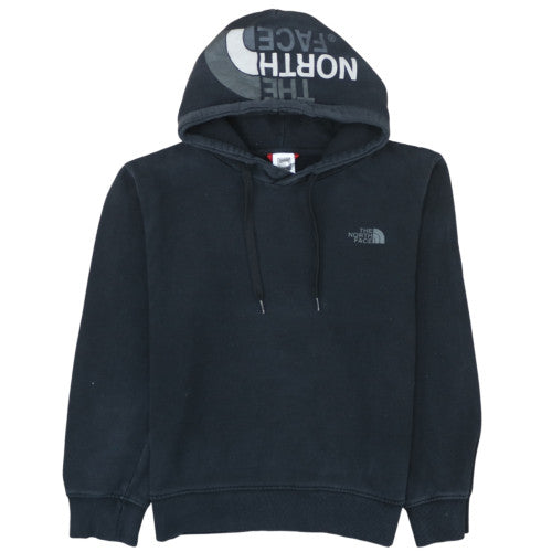The North Face Men's Black Pullover Hoodie Large Logo Cotton