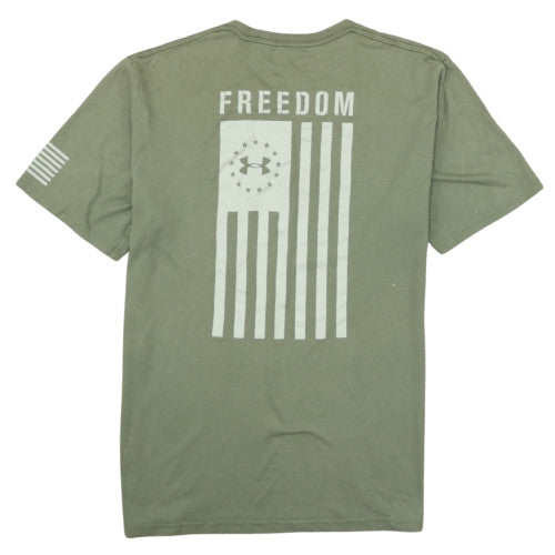 Under Armour Men's Green XL Freedom HeatGear T-Shirt