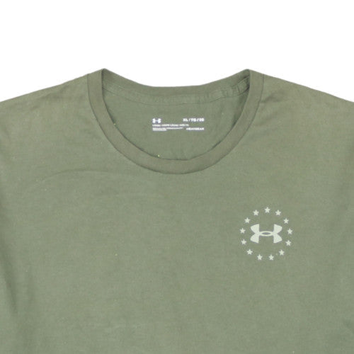 Under Armour Men's Green XL Freedom HeatGear T-Shirt