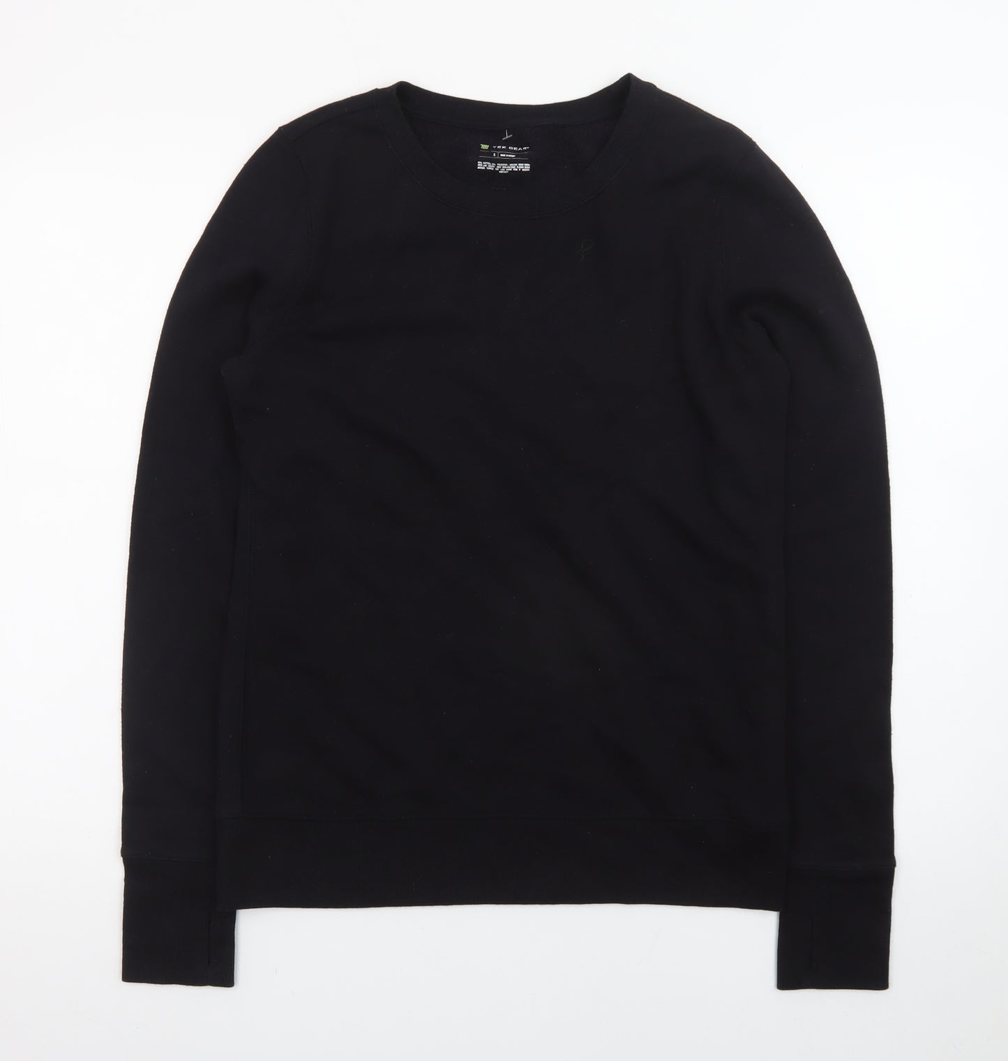 Tek Gear Men's Black Small Pullover Crew Neck Sweatshirt