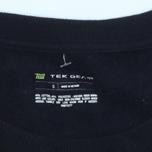 Tek Gear Men's Black Small Pullover Crew Neck Sweatshirt
