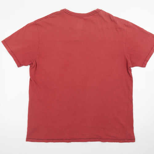 Margaritaville Men's Red XL Graphic Cotton T-Shirt Tropical Beach Style