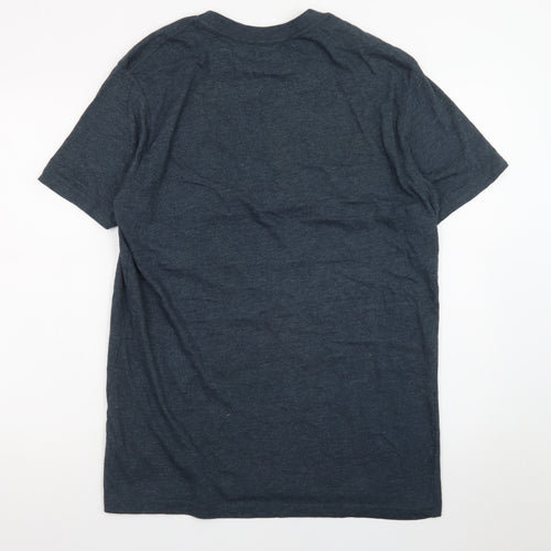 Lee Men's Blue Crew Neck Logo Short Sleeve T-Shirt Size L