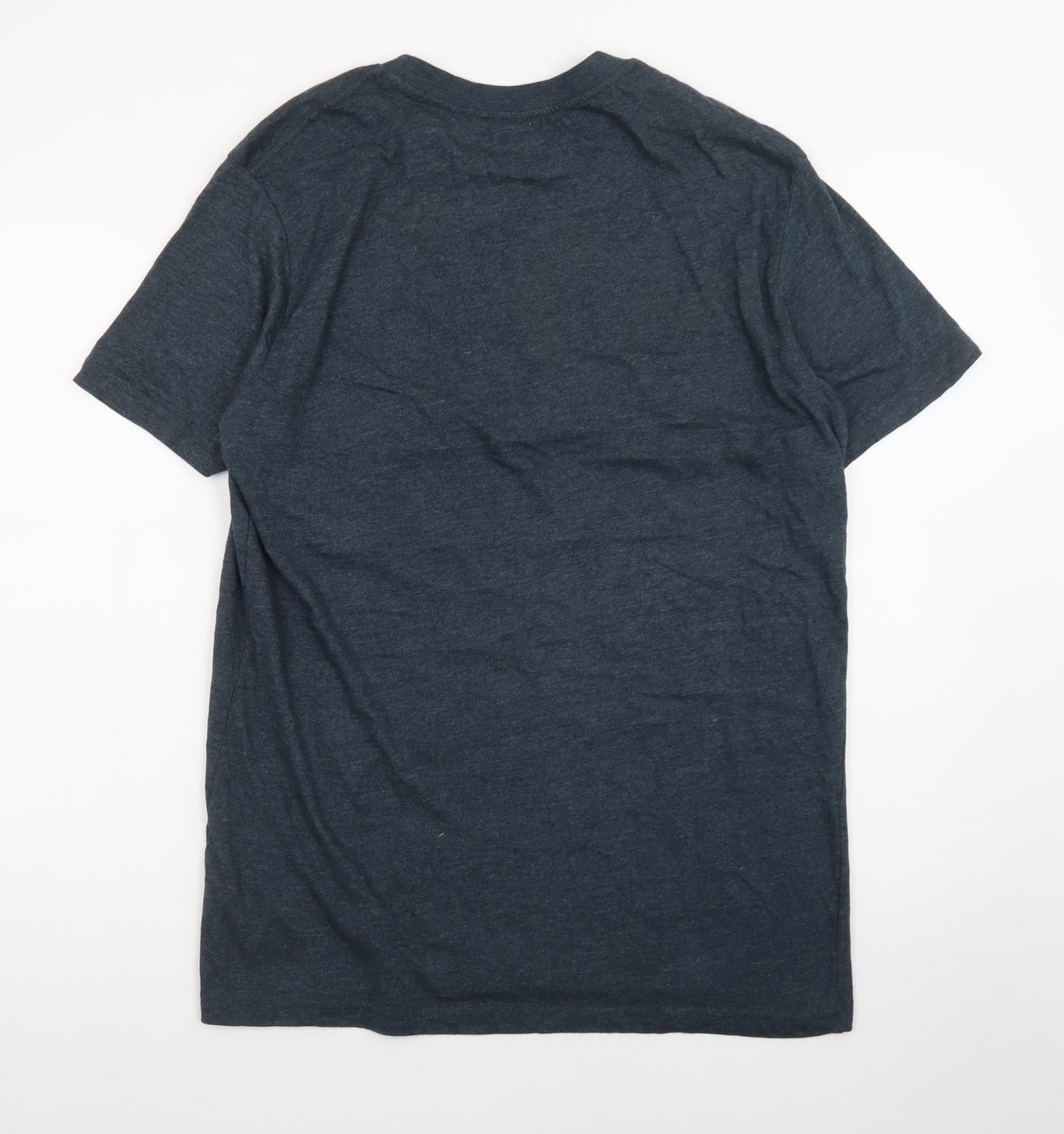 Lee Men's Blue Crew Neck Logo Short Sleeve T-Shirt Size L