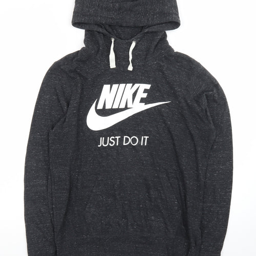 Nike Men's Black Pullover Hoodie L Graphic Print Sportswear