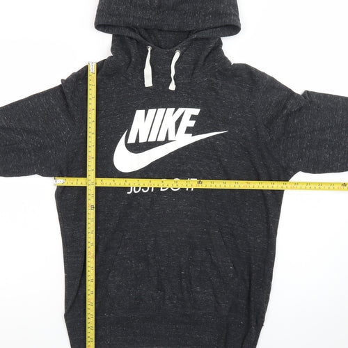 Nike Men's Black Pullover Hoodie L Graphic Print Sportswear