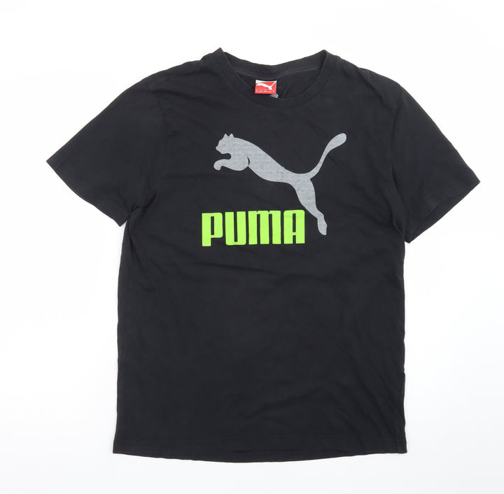 Puma Men's Black Graphic Sports T-Shirt Size M