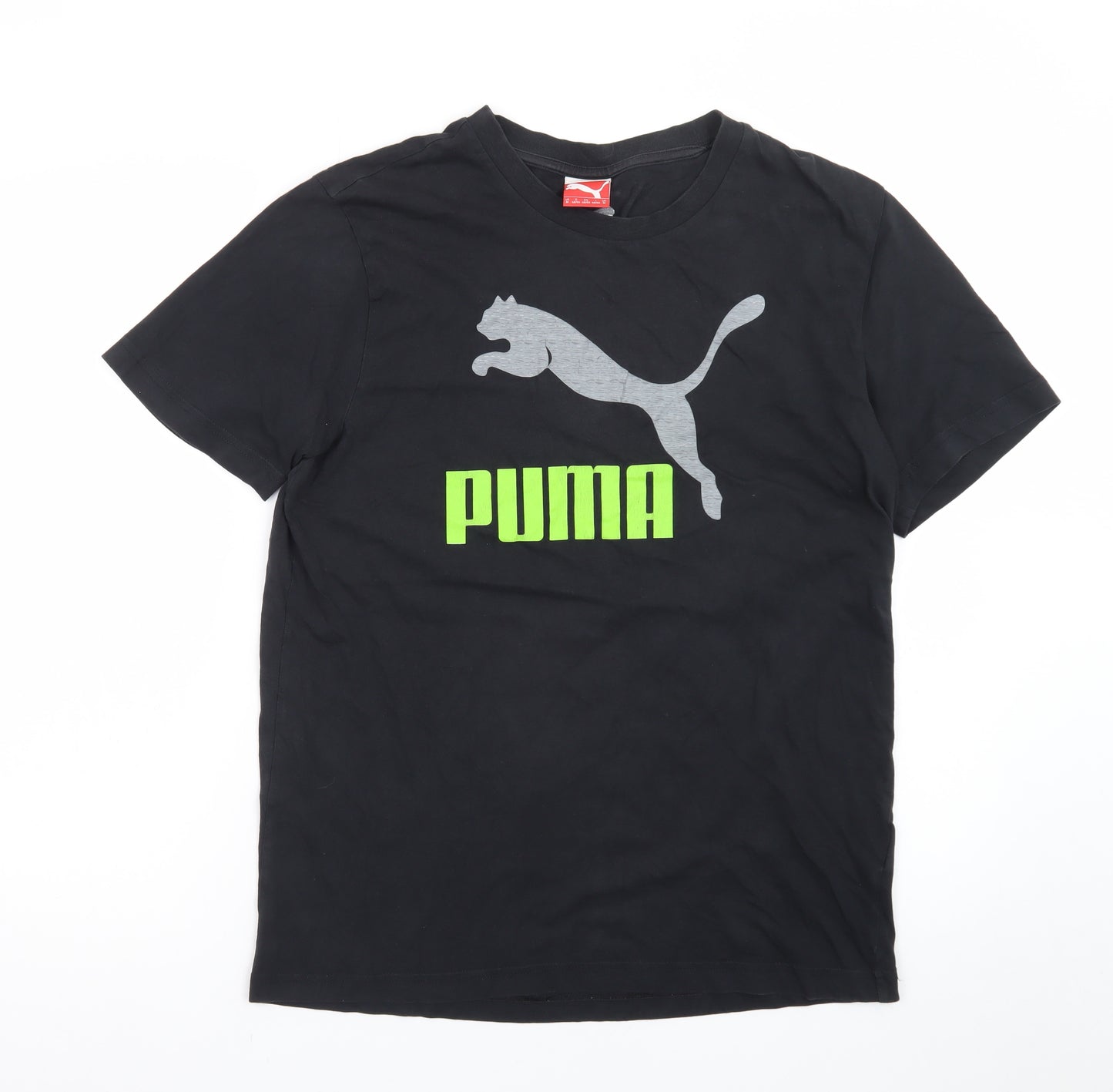 Puma Men's Black Graphic Sports T-Shirt Size M