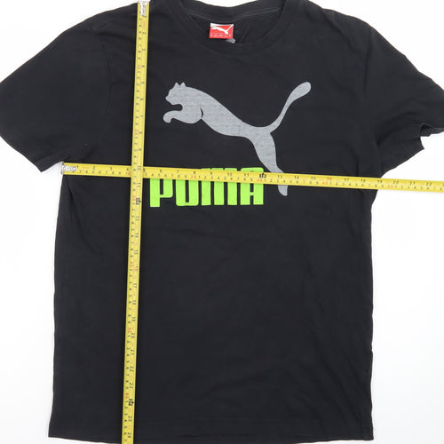 Puma Men's Black Graphic Sports T-Shirt Size M