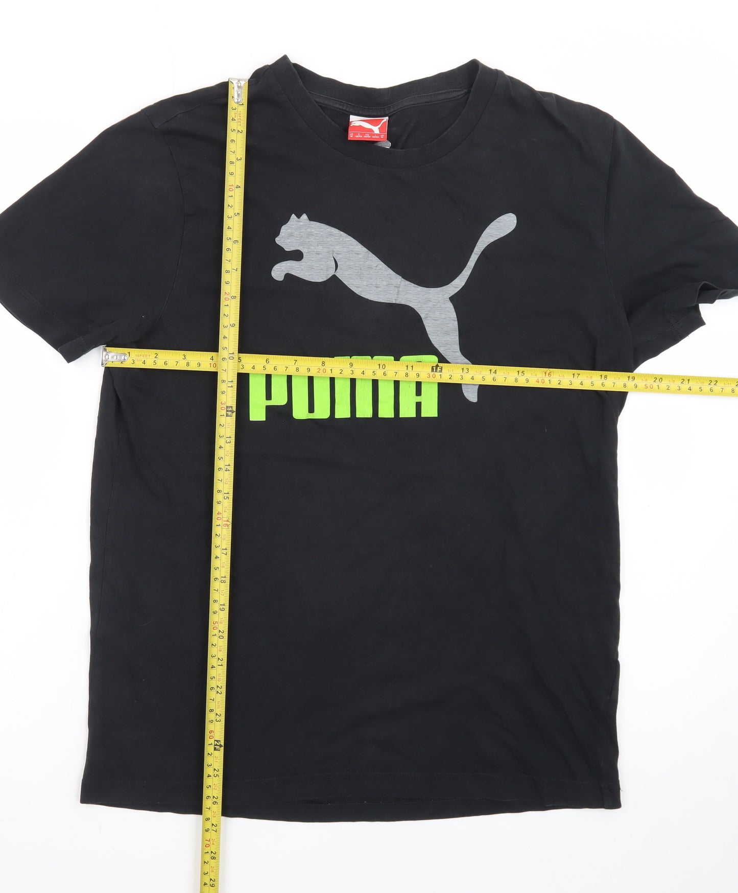 Puma Men's Black Graphic Sports T-Shirt Size M