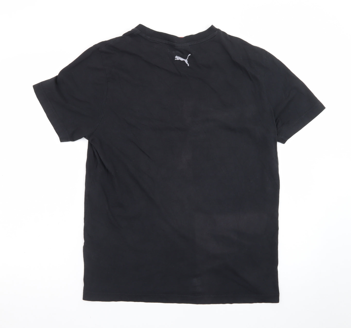 Puma Men's Black Graphic Sports T-Shirt Size M