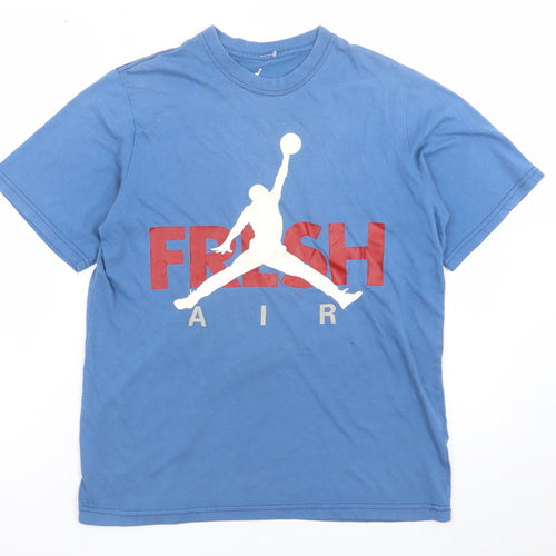 Nike Jordan Mens Blue XL Graphic Print Fresh Air T-Shirt