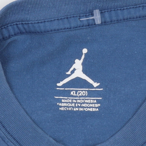 Nike Jordan Mens Blue XL Graphic Print Fresh Air T-Shirt