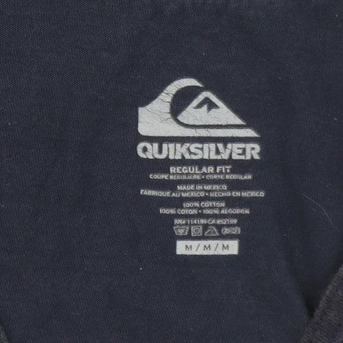 Quiksilver Men's Navy Sleeveless Regular Fit Cotton Tank Top M