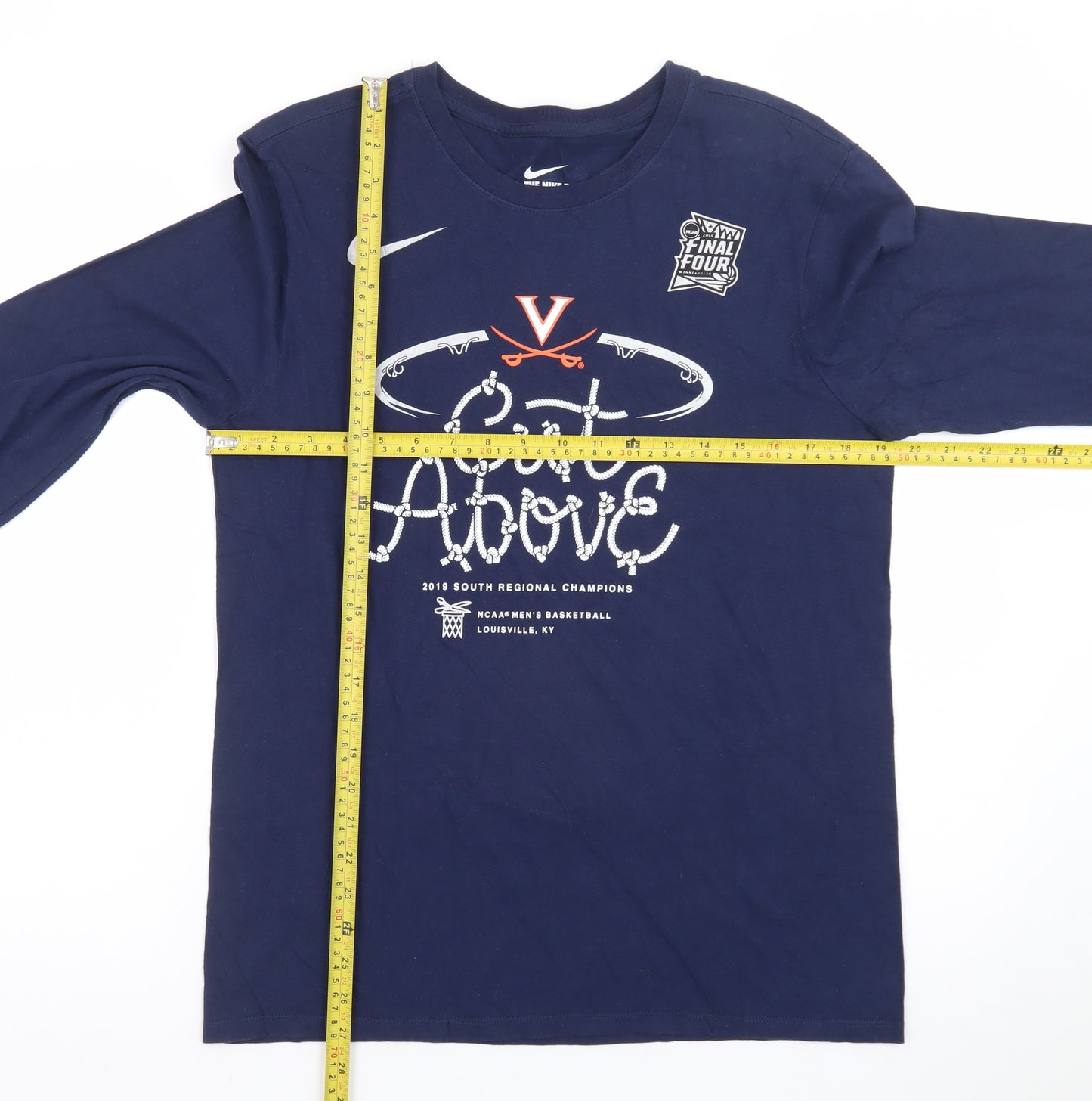 Nike Men's Blue Long Sleeve Athletic Graphic T-Shirt M