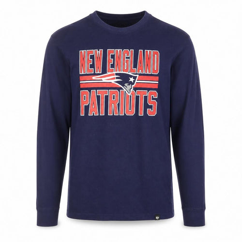 47 Brand Men's Blue New England Patriots Long Sleeve T-Shirt M