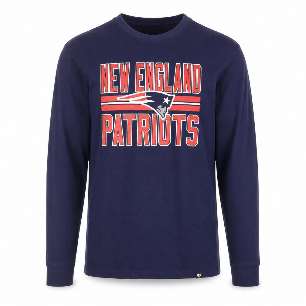 47 Brand Men's Blue New England Patriots Long Sleeve T-Shirt M