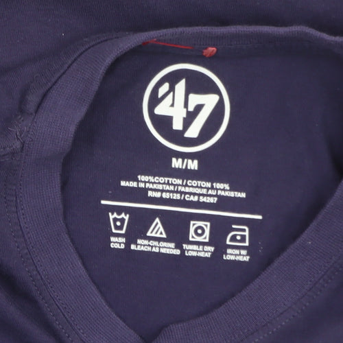 47 Brand Men's Blue New England Patriots Long Sleeve T-Shirt M