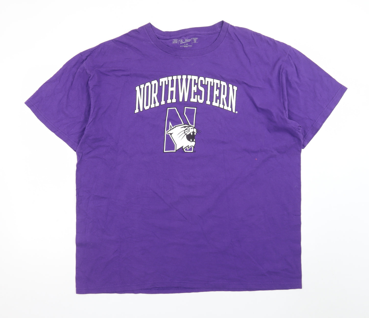 The Victory Men’s Purple Northwestern University 2XL Graphic T-Shirt